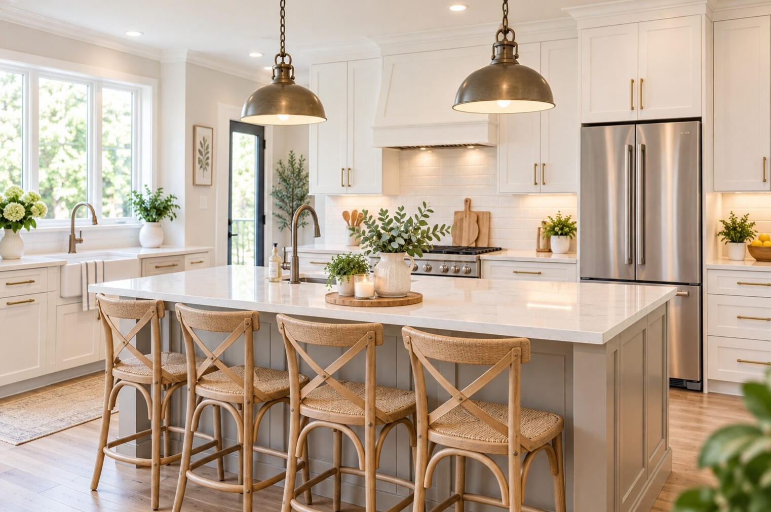 Bright, professionally cleaning kitchen by Sarah's Home Cleaning in St.Catharines